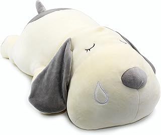 Vintoys Sleeping Dog Hugging Pillow Stuffed Animals Plush Soft Toy Grey 23.5"