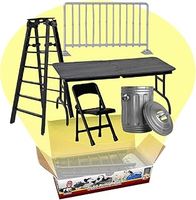 WWE Action Figure Accessory: (Set of 5 Wrestling Props)
