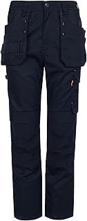 Proflex Work Trousers 715 Pants Cargo Holster Pockets Tuffstuff Navy