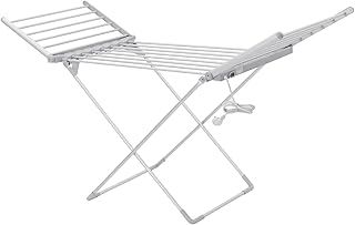 Electric Heated Folding Airer Clothes Drying Horse Rack Dryer Washing Dry Laundry Stand