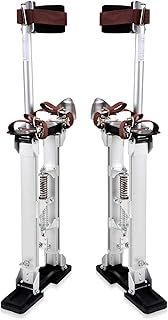 Voilamart Decorators Stilts Adjustable Aluminum Drywall Stilts Lifts Tool for Painter Taping Cleaning Ceiling Finishing,18"-30"