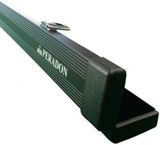 BLACK ALUMINIUM 3/4 Jointed 3pc Snooker Cue Case With Locks - 127cm