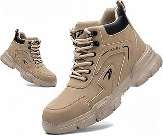 Steel Toe Cap Boots Mens Waterproof Safety Boots Women Lightweight Safety Trainers Non Slip Work Boots