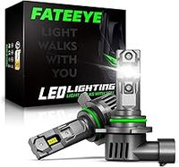 LED Headlight Bulbs, 16000 Lumens 600% Super Bright LED Bulbs, 70W 6500K Cool White Headlight Conversion Kit IP68 Waterproof, Pack of 2 (9012)
