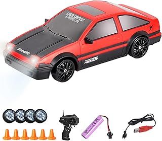 RC Drift Car - 1:24 Remote Control Car 4WD Drift RC Car - 2.4GHz 4WD 15KM/H Electric Racing Car - Mini Model Car Toy High Speed Racing RC Drifting Car - Gift for Boys and Girls Teens (#01)