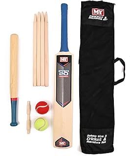 M.Y Size 3 Cricket & Rounders Outdoor Games 2-in-1 Set | Garden Games