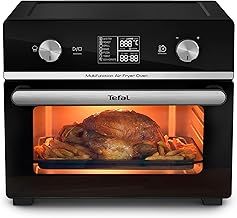 Tefal Easy Fry Air Fryer Oven, 20L Capacity 10in1 Functions, Air Fry, Roast, Pizza, Bake, Grill, Toast, Dehydrate, Monitor-Free Cooking, Healthy, Delicious, Crispy, Easy to Use, Black, FW605840