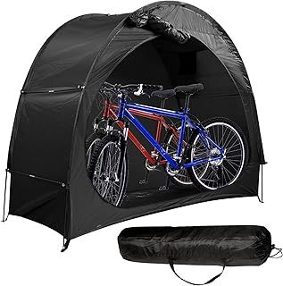 Bike Tent for Outdoor Storage, Bicycle & Equipment Portable storage for and Garden Tools, 190T Large Bike Cover Portable Bicycle Tent for Up to 2-3 Bicycles Waterproof Bike Rain Shelter