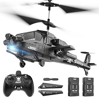 RC Helicopter, RC Plane for Kids and Adults, 2.4GHz Remote Control Helicopter, 30 Mins Flight Time, LED Lights & Altitude Hold, 2 Batteries, Kids Toy for Ages 14+
