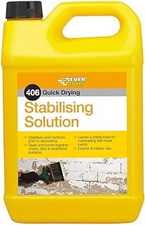 Everbuild 406 Quick Drying Stabilising Solution – Clear – 5 Litre , Pack of 1