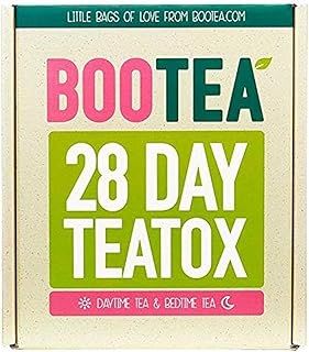 Bootea 28-Day Teatox, Natural Tea with Ginseng, Dandelion & Psyllium, Energy Boost, Improved Rest & Digestion & Hormone Balance for Men & Women, No Caffeine Cleanse Blend