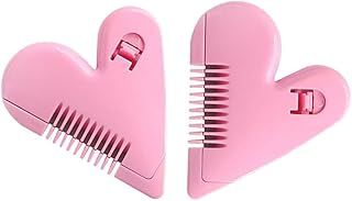 2-in-1 Split End Trimmer & Razor Comb - Portable Fringe Trimmer for Women & Girls - Pink