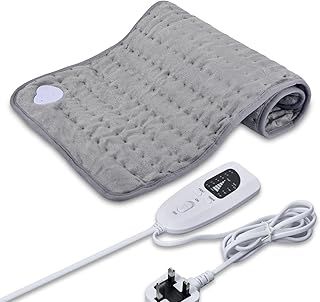 Heat Pad 12"x24", Heating Pad with Auto Shut Off & Machine Washable, Electric Blanket with 6 Heat Levels & 4 Timer Settings, Soft Heated Blanket for Back Neck Shoulder