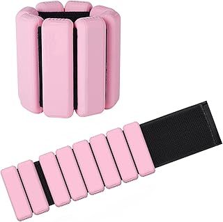 2 PCS Adjustable Wrist Weights Ankle Weights Set for Exercise Walking Jogging Yoga Aerobics Pilates Weight-Bearing Bracelet Fitness Wristband
