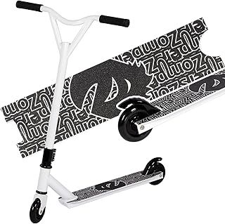 Guryon Pro Stunt Scooter, Street Trick Scooter with 100mm PU Wheels ABEC-9 Bearings, Beginner Level Kick Scooter for Kids Teens, Freestyle Stunt Scooter Ages 8 9 10 11 12+ (White)