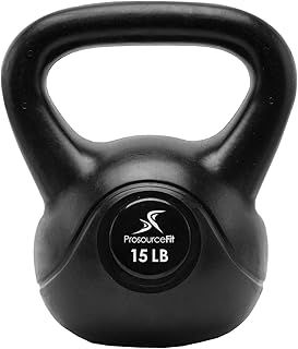 ProsourceFit Vinyl Kettlebell 10, 15, 20, 25, 30, 35lbs