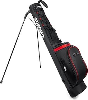 Golf Stand Bag with Strap, Lightweight Sunday Bag, 2 Way Golf Club Bag with Magnetic Rangefinder Holder, Glove Holder, Bottle Holder, Tee Holder