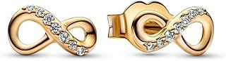 Pandora Moments Anhänger Ewigkeit, Scheibe und Herz, Sterlingsilber, mit klarem Cubic Zirkonia