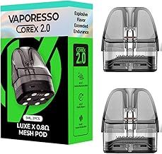 Vaporesso Luxe X Corex Pods (0.8 XL) - 2 Pack Compatible with Luxe XR Max, X/X2, X Pro - No Nicotine (0.8ohm XL)