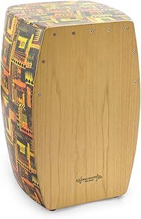 World Rhythm CAJ3 Cajon, Full Size Cajon Box Drum with Natural Wood Playing Surface and Fully Adjustable Snares