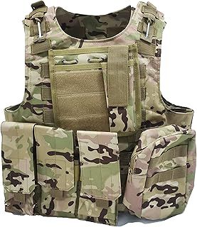 Outdoor military tactical vest, field game wear vest, paintball protective gear, air gun protective vest, suitable for outdoor hunting, combat training