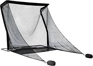 Deluxe Home Driving Golf Net - Super Strong Netting, 2.5m (8.2ft) x 2.5m (8.2ft) x 3.84m (12.5ft), Black