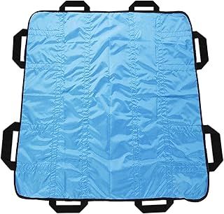 Positioning Bed Pad with Handles 48" X 40" Incontinence Mattress Transfer Sheet Underpad Straps for Easy Lift & Transfer Reusable Washable Hospital Quality