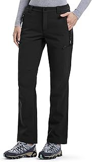 Outdoor Ventures Womens Winter Softshell Trousers Waterproof Pants Warm Fleece Lined Ski Snow Hiking Pants