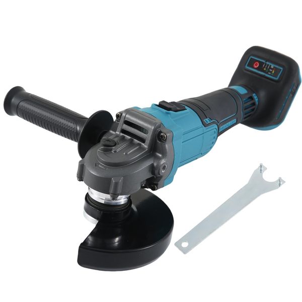 Cordless Angle Grinder Compatible with Makita 18V Battery, 125MM 7800RPM Brushless Angle Grinder Kit with Auxiliary Handle for Cutting, Grinding, Polishing, Rust Removal(Battery Not Included)