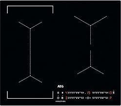 AEG 3000 Series Induction Hob, IKX64301CB, 4 Cooking Zones, 60cm, Hob2Hood Function, Built-In Hob, Felixible Bridge Zones, Key-lock, Booster, Automatic Heating-Up, LED Indicators, 44x560x490mm, Black
