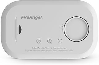 FireAngel Carbon Monoxide Alarm and Detector - FA6813 10-Year Sensor Life CO Alarm for Home with AA Batteries - Travel, Portable Carbon Monoxide Detector - CO Detector Monitor with Test Button