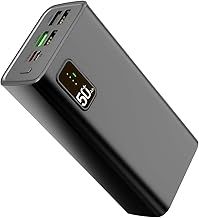 Portable Charger Power Bank 60000mAh,QC3.0 22.5W & USB C PD20W Fast Charging, External Battery, 2 Input and 5 Output (QC & USB & Type C) for Mobile Phone, Camera, Pad, Headset etc