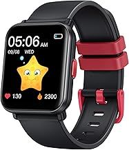 Kids Smartwatch Fitness for Boys Girls: Digital Smart Watch for Children Teen Fitness Tracker with Step Counter Podemeters Sleep Monitor Heart Rate Health Waterproof Wrist Watch Compitable Android iOS