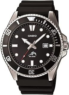 Casio Men's MDV106-1AV 200 M WR Black Dive Watch (MDV106-1A)