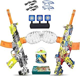 UTIJFOY 2 Set Gel Ball Blaster Toys, Funny Gel Ball Toys for Birthday, Outdoor Team Games, New Year, Daily Reward, Halloween.