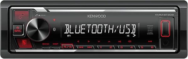 Kenwood KMM-BT209 Single Din Digital Media Receiver with Bluetooth and Digital Radio