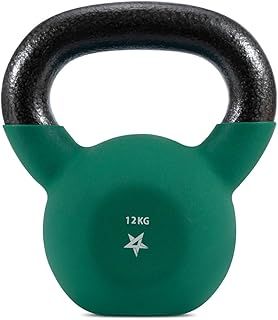Yes4All 2-20kg Neoprene Coated Cast Iron Kettlebell, Kettle Bell Weight Sets for Home Gym Fitness & Weight Training - Multicolor Kettlebells