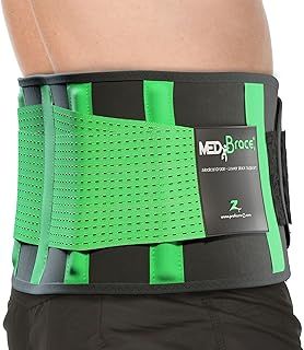 Back Support Brace, Lower Lumbar Belt MEDiBrace II (Medical Grade) Pain & Discomfort Relief from Sciatica, Backache, Slipped Disc, Hernia, Spinal Stenosis, Spine Injury Prevention | Posture Corset(Large)