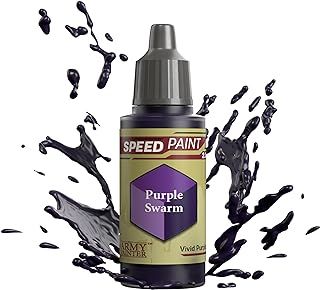 The Army Painter Speedpaint 2.0 Purple Swarm, Single Acrylic Non Toxic Paint, One-coat Contrast Painting Solution for Fantasy Tabletop Miniatures, 18ml