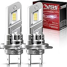 OUSHI H7 LED Headlight Bulbs, Upgraded 600% 6500K Xenon White 1:1 Mini Size H7 LED Bulbs, 20000LM Plug and Play, Pack of 2