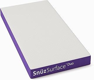 Snuz - SurfaceDuo Cot Mattress 140 x 70 Pocket Sprung, Two Firmness Levels with Memory Foam , White