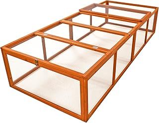 KCT 8ft Outdoor Large Wooden Pet Rabbit Run for Small Animals