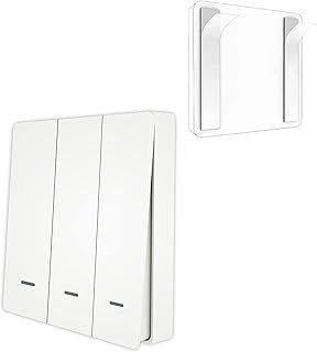 MOES ZigBee Wireless Scene Switch Push Button Controller, Tuya/MOES Zigbee Hub Required, Smart Life & Tuya Remote Control, 3 Gang