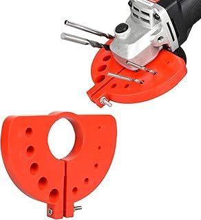 Drill Bit Sharpener - Right Angle Drill Attachment, Drill Bit Grinding Attachment Sharpener for All Bits, Electric Drill Bit Grinder Tool, Multi-Specification Drill Bit Grinding (Red)