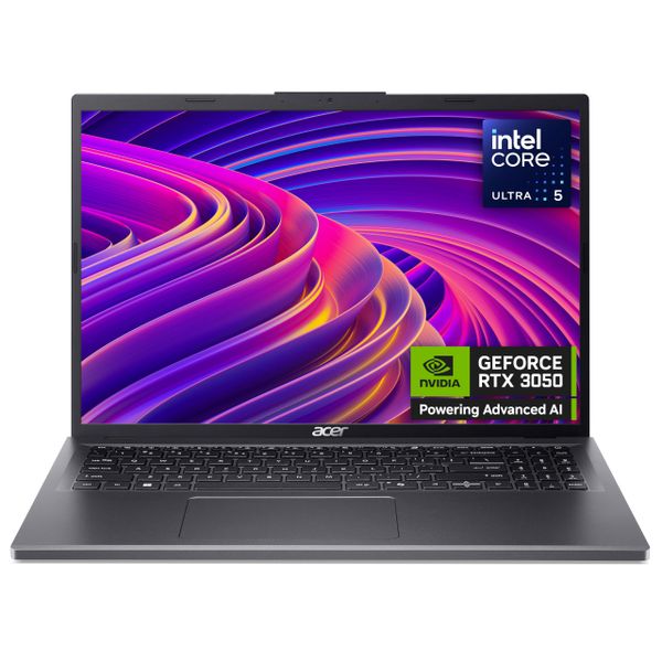 Acer Aspire 16 A16-71GM Laptop - Intel Core Ultra 5 125H, 16GB, 1TB SSD, NVIDIA GeForce RTX 3050, 16" WUXGA, Windows 11, Iron