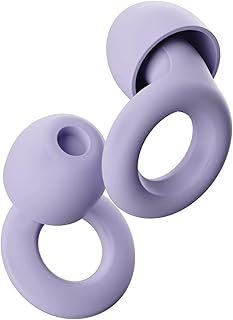 Deciboo Quiet Ear Plug - Ultra Comfy Reusable Hearing Protection Soft Earplug for Sleep, Deep Focus, Travel, Noise Sensitivity - 26db Noise Reduction (Violet)