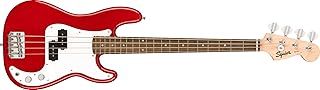 Squier by Fender Electric Mini Precision Bass Guitar, Dakota Red, Comes with Free Virtual Lessons