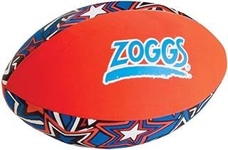Zoggs Kid's Safe Neoprene Aqua Ball for All Ages - Orange/Blue with Star Print Pool Game