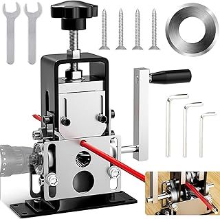 Manual Wire Stripping Machine – Efficient Roller for Quick Stripping, Dual Modes for Manual and Electric Drill Operation, Adjustable Blade for Various Wire Sizes, 3 Feeding Holes, Portable and Lightwe