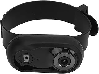GLOGLOW Pet Collar Camera, 120° Wide Angle Cat Collars Camera Sport Action Camera Mini Body Small Cam HD Security Camera for Indoor Outdoor(with 8G TF Card) (Black)